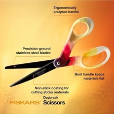 Fiskars Explore Collection Non-Stick Pattern Scissors: 8 in. / 1-pack Daybreak