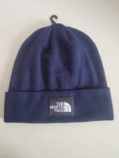 THE NORTH FACE Dockworker Recycled Beanie Hat TNF Navy Blue One Size NWT