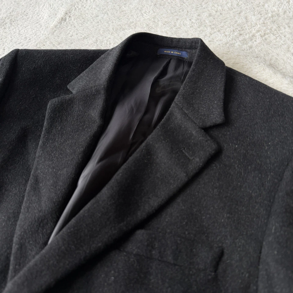 Blazer Club Room Para Hombres Grueso Lana Seda Mezcla Cachemira 40S, Abrigo Deportivo Traje Chaqueta Foto 3 de 4