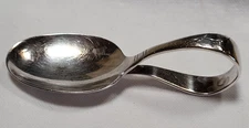 Vintage Community Silver Plate Baby Infant Feeding Spoon Curved Handle
