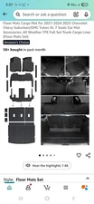 Full Set Car Floor Mats For A 2021-2025 Chevy Suburban 