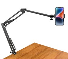 Overhead Tripod Mount for Camera Webcam Ring Light Long Articulating Arm