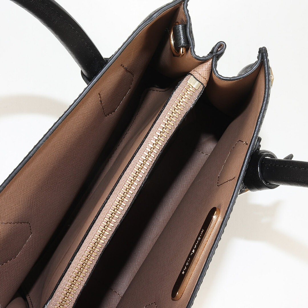 MICHAEL KORS Bag Black | Star Studded 2 Way Handbag Shoulder Leather Used BEEG-0 thumbnail 7