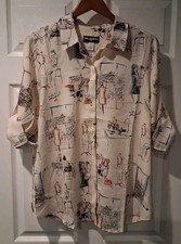 Karl Lagerfeld Womens Long Sleeves Button Up ...