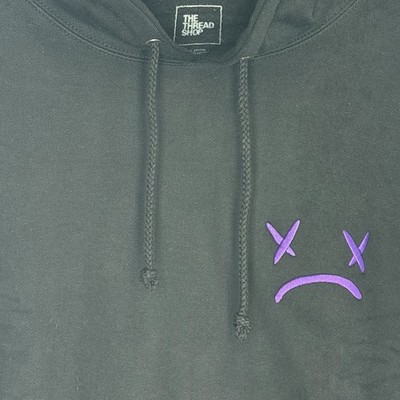 NEW The Thread Shop Hoodie Pullover Black Still Sleep Black