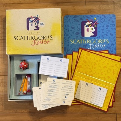 SCATTERGORIES JUNIOR Game, **COMPLETE** Vintage Jr. 1989, Milton Bradley, VG!