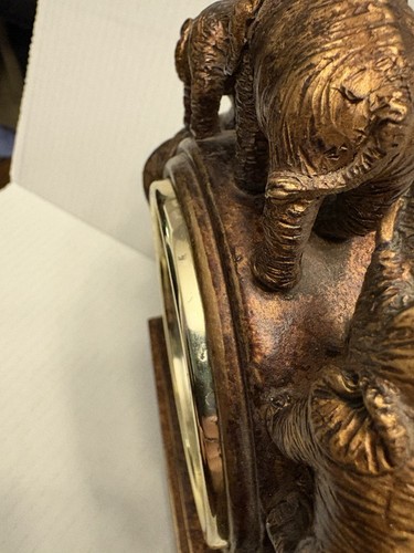 Elephant Mantle Standing Clock - Picture 5 of 11