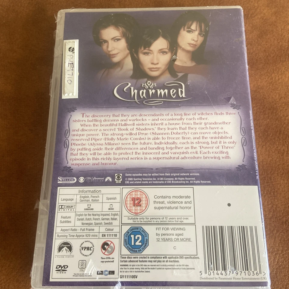 Charmed - Series 1 (Box Set) (DVD, 2008) NEW SEALED - Image 2 of 2