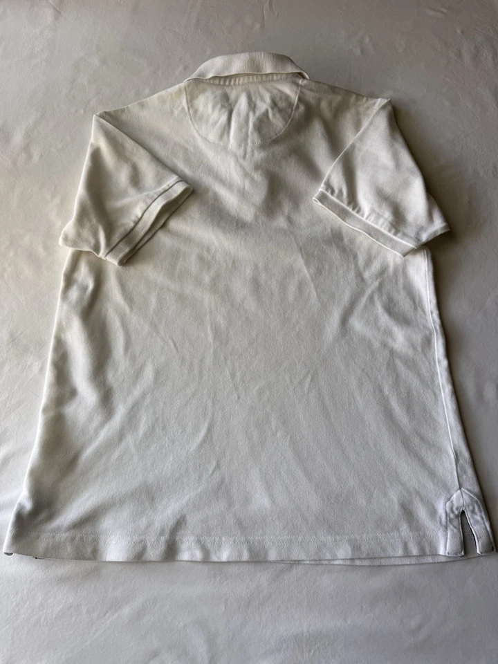 Gap Kids Pique Polo Shirt Size XL (12) Boys White Authentic & Durable 86 Top - Image 4 of 4