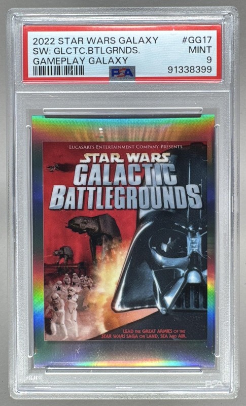 8399 Star Wars: Galactic Battlegrounds 2022 Topps Galaxy #GG-17 Gameplay PSA 9