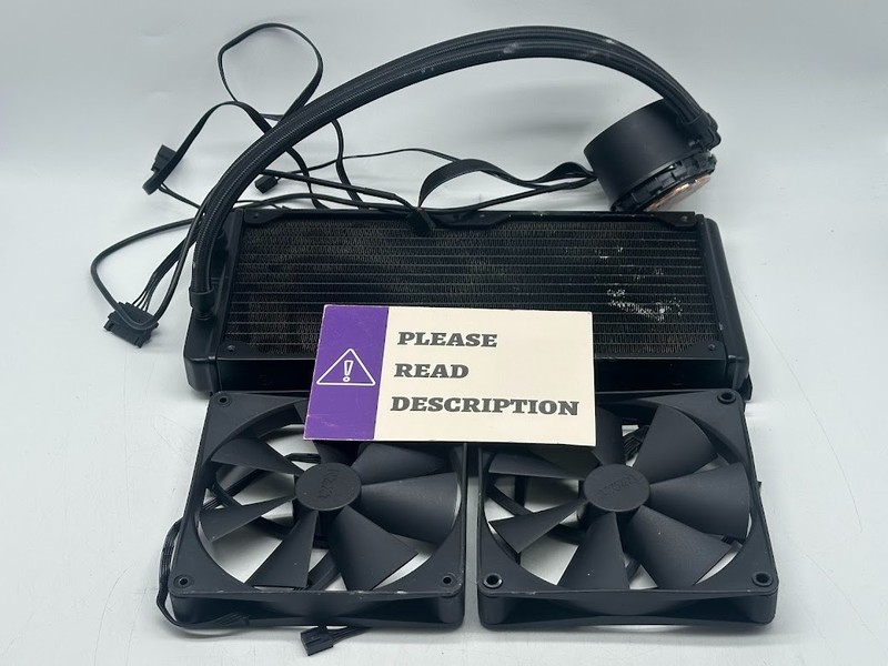 NZXT Kraken 280mm All in One Liquid CPU Cooling Kit - Black - READ/FOR PARTS