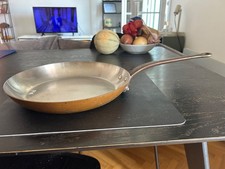 Mauviel for Dehillerin 31cm 3mm Copper Stainless Fry Pan Wrought Iron