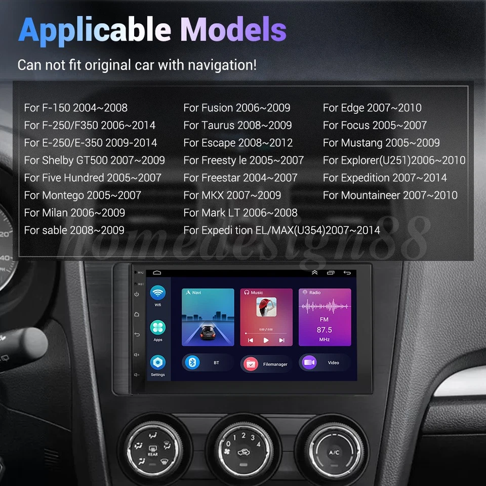 2+64G For Ford Explorer 2006 2007-2010 Car Stereo Radio Android Carplay GPS - Изображение 2 из 4