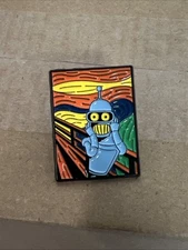 Futurama Bender As The Scream Edvard Munch Enamel Pin New