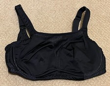 Soma Sport Size 36D Max Support Underwire Sports Bra Black Full Coverage
