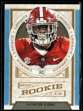 Mack Wilson 2019 Panini Legacy #184 19/25 Rookie Indigo Alabama Crimson Tide