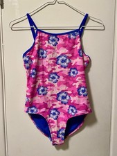 Ocean Gear Girls Pink Floral Swimwear Swim Bathing Suit Girls Size XL 16