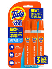 Tide To Go + Oxi Instant Stain Remover Pens - Pack of 3