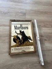 Marlboro Werbespiegel Holzrahmen