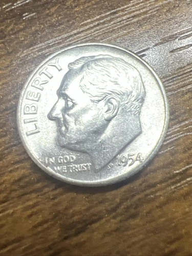 Unc 1954 Roosevelt  Dime. Actual Coin Check Out All My Roosevelts And Save Big