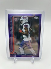 2025 Topps Chrome Football Kaden Prather Auto Purple Refractor Rookie /75 #394