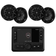 Wet Sounds WS-MC-20 Marine Radio 2 Pairs RECON 6-BG Speakers