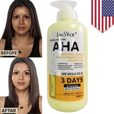 AHA Strong Brightening Body Cream Hydroxy Acid Vitamin C Whitening 500ml USA