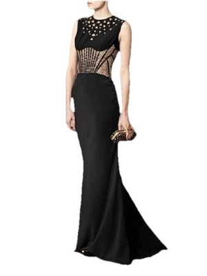 open corset back dress A-Line V-Neck Long Prom Split Evening Dress US10 / Custom Color 34 34.5 35 Waist Black Gothic Prom Dresses size:XL / 10-12 casual outfit