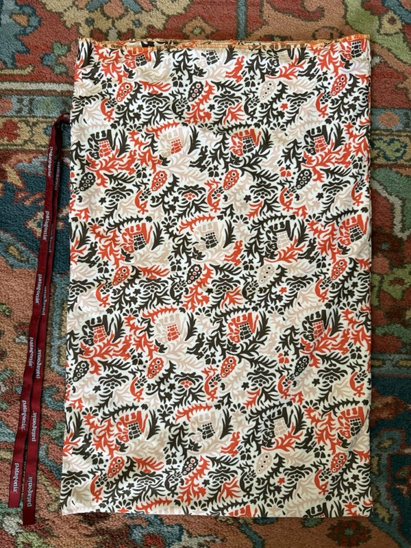 Patagonia Laundry Sack Tie Top 13X20.5” Elephant Pattern