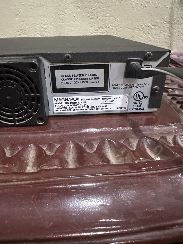 Magnavox MDR513H/F7 DVD HDD 320GB DVR Video Recorder Tested Working - Image 4 of 4