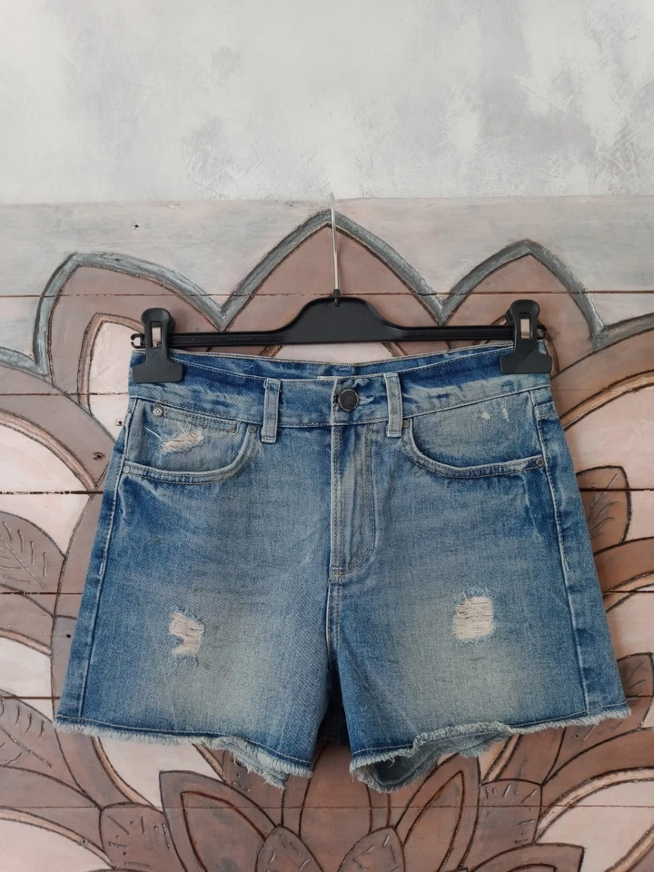 Short Jean Femme, Bonobo, Bleu, Taille 36 - Photo 3/4