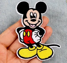 🔥 Disneyland Classic Mickey Mouse Cartoon Embroidered Iron On Patch WDW DCA