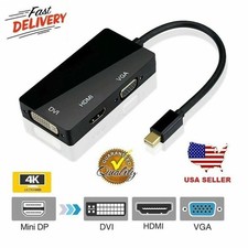 Mini DisplayPort DP to HDMI VGA DVI Converter For Microsoft Surface Pro 1 2 3 4K