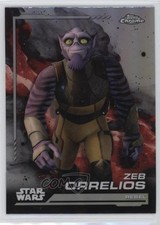 2024 Topps Chrome Star Wars Rebel Rainbow Refractor Zeb Orrelios 126 16m5
