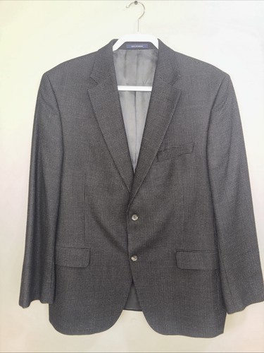 Cappotto sportivo classico Cremieux Collection uomo nero e grigio 44R 100% lana - Foto 1 di 21