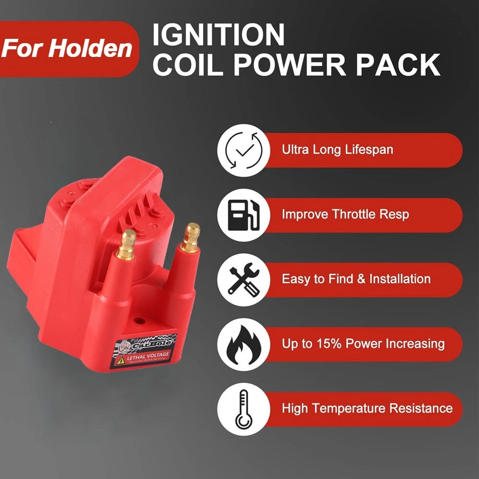 Ignition Coils + Wires & Spark Plugs for Holden Commodore VR VS VT VX VY V6 3.8L - Image 2 of 4