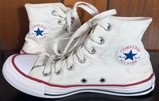 Converse Chuck Taylor All Star High Top Sneakers White Mens 3.5 Womens 5.5 - GUC