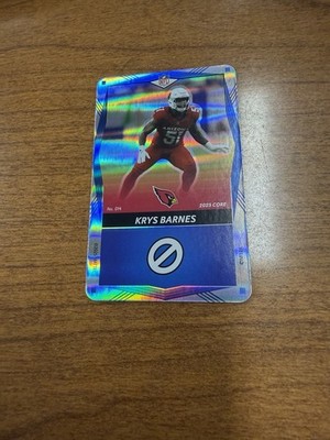 2025 NFL UNO Elite Core Edition - Krys Barnes #014 Blue Foil