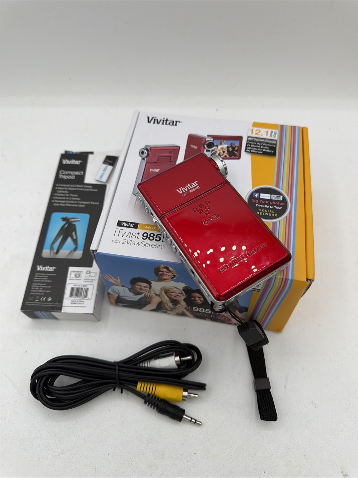 Red With Case Cable And More Works Exc Cond