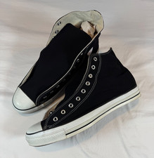 Vintage Converse Mens 15 All Star Chuck Taylor Made in USA Black White RARE High