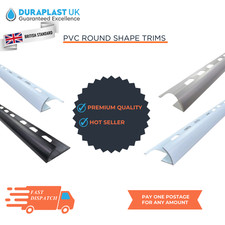 Tile Trims Plastic Round Shape 8mm 10mm 12mm 14mm  Multi Colour White Black