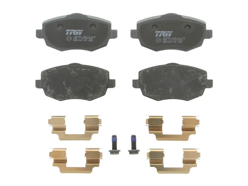 Plaquettes de freins TRW GDB1593 avec revêtement silencieux pour Lancia