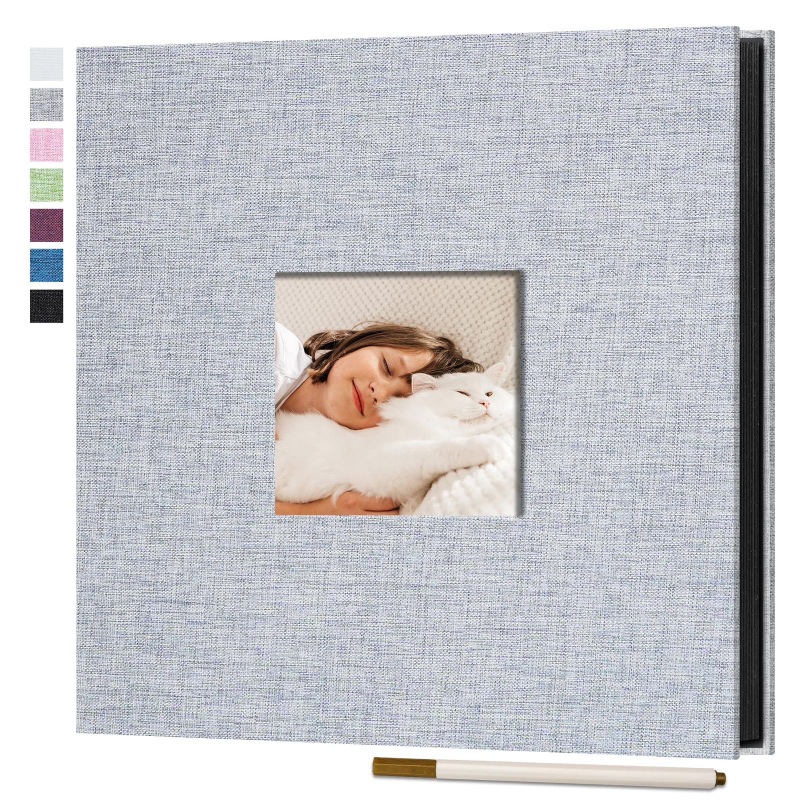 Self Adhesive Photo Album with Window, Photo Book for 6x4 Pictures Scrapbook ...