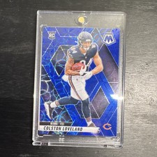 2025 Panini Mosaic Colston Loveland Blue Scope Prizm Rookie Chicago Bears #304