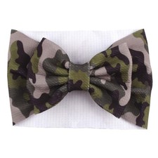 Baby Camo Headband Bow Camouflage Headband Bowknot Wide Hair Band Hair Bow TS...