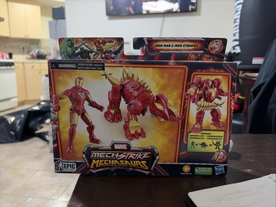 #ad #ad Marvel Mech Strike Mechasaurs Iron Man amp; Iron Stomper NEW $16.00