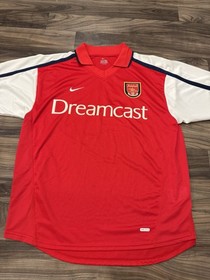 Vtg Arsenal FC Nike Sega Dreamcast Jersey 1999&ndash;2000 Sonic Shenmue Men&rsquo;s XL Y2K