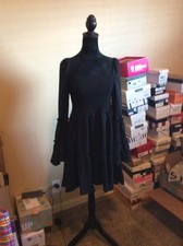 Shein Smocked Black Dress Large