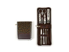 Floral Pattern Zippered Travel Grooming Set  Gift Idea 