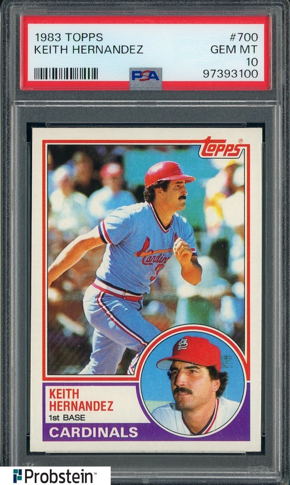 1983 Topps #700 Keith Hernandez St Louis Cardinals PSA 10 GEM MINT